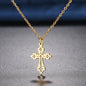 Stainless Steel Necklaces Vintage Cross Pendants Chain Choker Jewellery Fashion Necklace For Women Jewelry Goth Party Gifts NEW