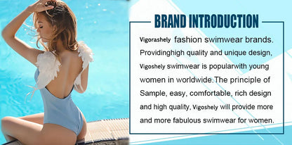 Vigoashely 2025 Solid Mesh Patchwork Swimwear Women Sexy Push Up One Piece Swimsuit Monokini Lady Brazilian Beach Bathing Suit