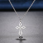 Stainless Steel Necklaces Vintage Cross Pendants Chain Choker Jewellery Fashion Necklace For Women Jewelry Goth Party Gifts NEW
