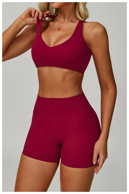 2PCS Yoga Clothing Set Women's High Waisted Leggings 3 Piece Fitness Suit Coat Jacket Exercise Wear Fitness Workout Underwear ﻿