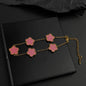 Mussel five-leaf plum blossom stainless steel women's exquisite chain bracelet, 18K gold plated, light luxury, lucky jewelry