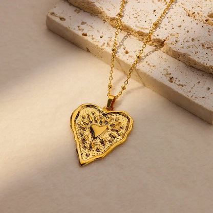 Stainless Steel Geometric Necklace For Women Fashion Sun Sunflower Pendant Clavicle Chain Aesthetic Jewelry Accessories Femme