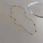 Rainbow Crystal Gemstone Retro Choker Colored Zircon Necklace For Women Simple Clavicle Chain Jewelry Fashion Wear Accessories