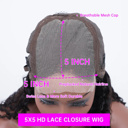 200% Chocolate Brown Deep Wave Human Hair Wig 30 38Inch Transparent Lace Frontal Wigs For Women 13x6 Lace Front Water Curly Wigs