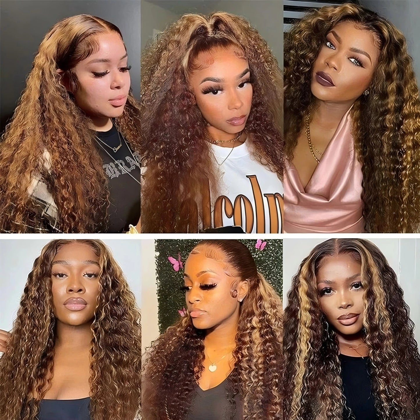 200 Density Invisible Strap Highlight 360 Full Hd Lace Front Wig Honey Blonde Deep Wave Frontal Wig Glueless Wig Human Hair
