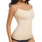 Women Shapewear Top Tummy Control Body Shaper Scoop Neck Compressions Cami Vest mit  Straps Shaping Camisole Shirt Slim Vest