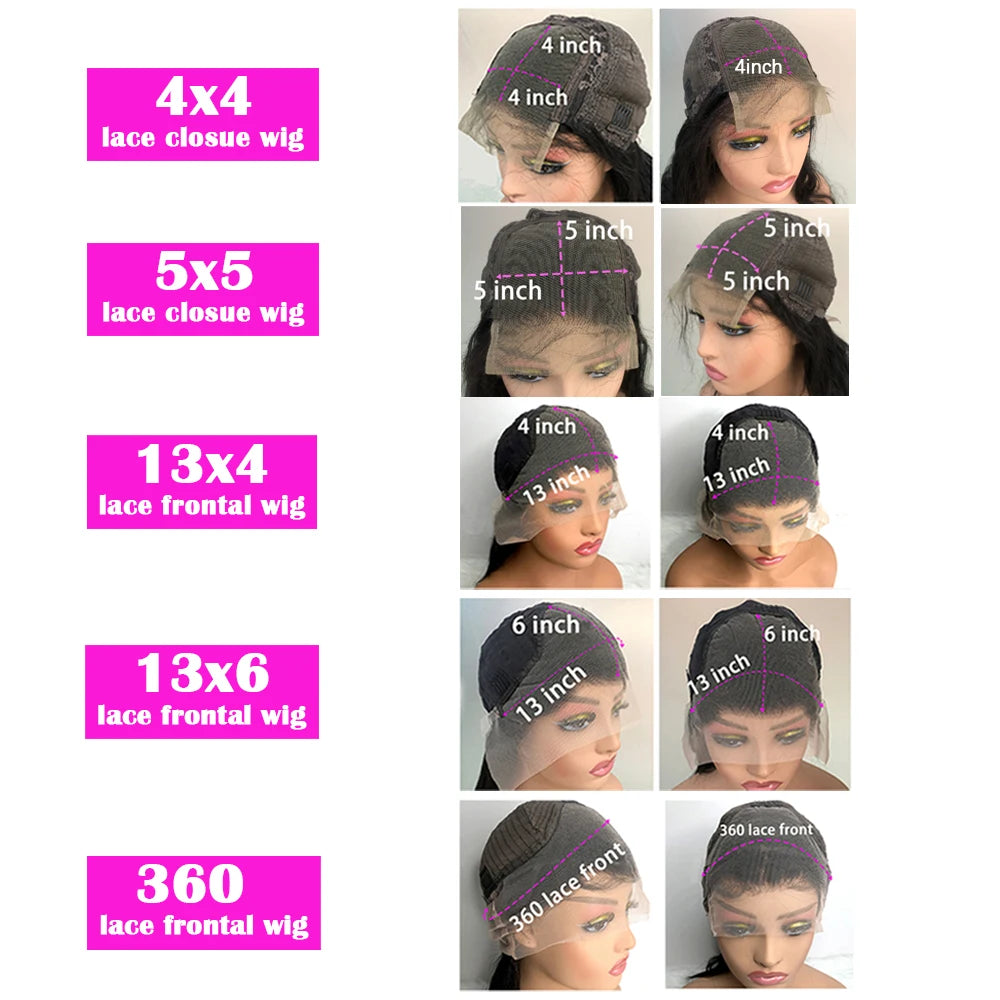 13x6 Hd Lace Frontal Wig Human Hair 40 Inch 13x4 Straight Lace Front Human Hair Wigs For Women Pre Plucked 200 Density Remy Hair