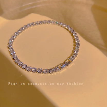 Exquisite Opal Tulip Zircon Bracelet for Women Fashionable Personalized Daily Accessory Party Jewelry Birthday Anniversary Gifts