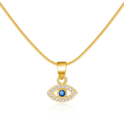 Fashion Zircon Evil Eye Necklaces for Women Chain Turkish Eye Pendant Necklace Girls Party Jewelry Lucky Gift