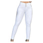Skinny Women Pants High Waist Slim Stretchy Zipper Button Breathable Ankle Length Pencil Pants Lady Long Trousers
