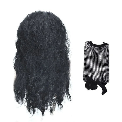 68cm synthetic American and European woman Curly wavy Midsection synthetic Wig Extension Wig Hairpin Forehead Hair