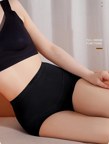 Women Shaper Panties High Waist Tummy Control Panty Seamless Briefs Flat Belly Hip Lift Shaping Antibacterial Underwear 2024 New