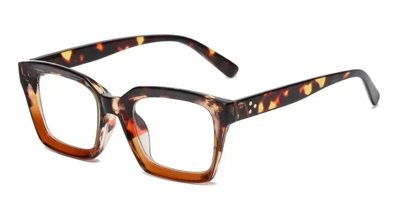 Fashion Reading Glasses Women 2023 New Square Anti Blue Light Presbyopia Eyegalsses Vintage Computer Optical Eyewear +1 .0~ +3.5