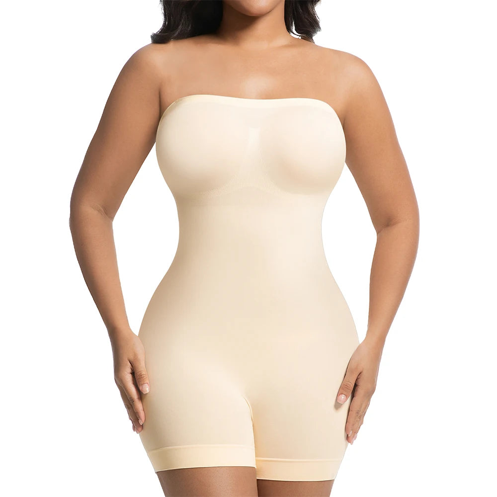 Women Strapless Shapewear Bodysuits Tummy Control Butt Lifter Body Shaper Waist Trainer Sculpting Underwear Shape wear