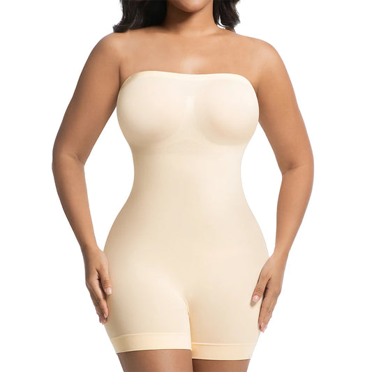 Women Strapless Shapewear Bodysuits Tummy Control Butt Lifter Body Shaper Waist Trainer Sculpting Underwear Shape wear