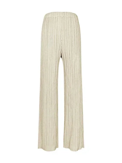 YUDX Spring Summer Autumn Women Casual Elegant Ladies Miyake Designer Casual Loose Straight Pleated Pants High Waist Trousers