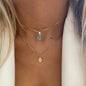 Fashion Zircon Evil Eye Necklaces for Women Chain Turkish Eye Pendant Necklace Girls Party Jewelry Lucky Gift