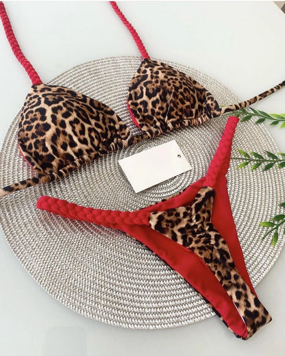 Bikini High Waist Swimsuit Sexy Thong Bikini Set Zebra Print Women Brazilian Swimwear 2023 New Biquini Swim Bathing Suits Women