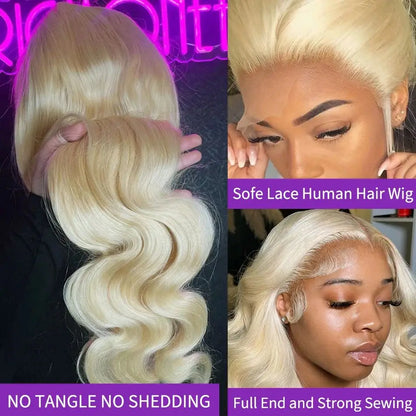 613 HD Lace Frontal Wig 13x6 Human Hair Wigs 30 Inch Body Wave Wig 250 Density Transparent Lace Brazilian Hair Summer Breathable