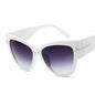 New Brand Sunglasses Women Luxury Designer T Fashion Black Cat Eye Oversized Sunglasses Female Gradient SunGlasses Oculos 2024