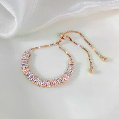 Exquisite Opal Tulip Zircon Bracelet for Women Fashionable Personalized Daily Accessory Party Jewelry Birthday Anniversary Gifts