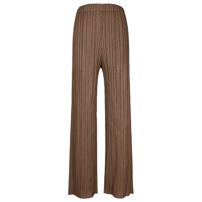 YUDX Spring Summer Autumn Women Casual Elegant Ladies Miyake Designer Casual Loose Straight Pleated Pants High Waist Trousers