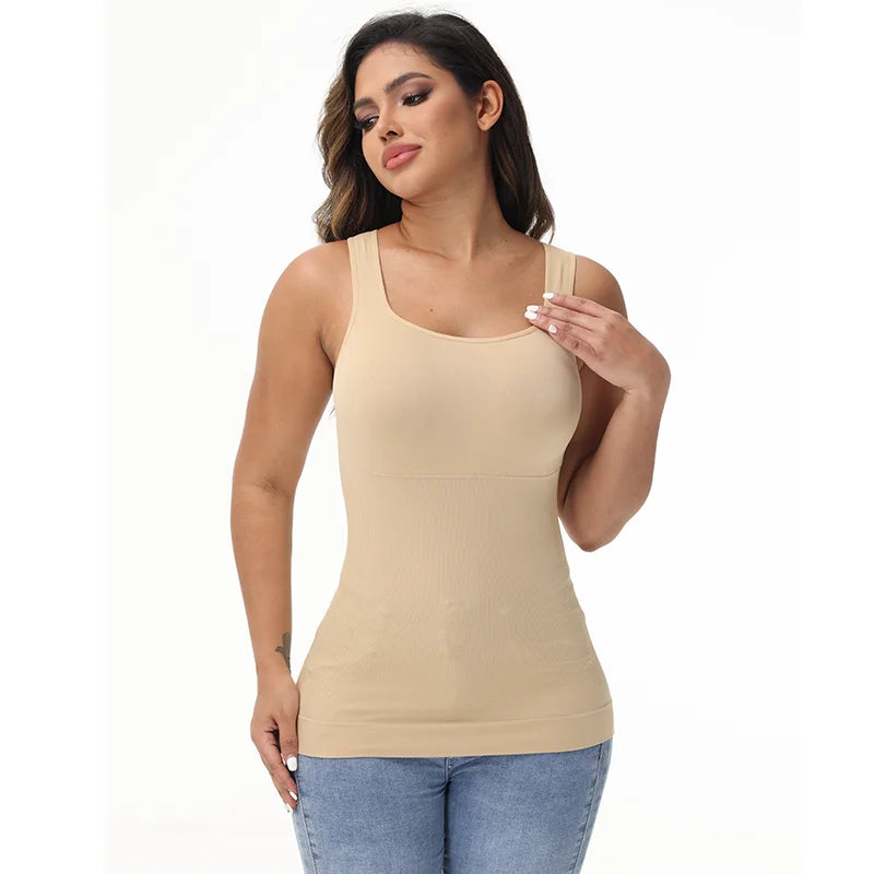 Shapewear Camisole for Women Tummy Control Waist Trainer Shaping Tank Tops Slimming Body Shaper Compression Vest Underwear