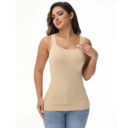 Shapewear Camisole for Women Tummy Control Waist Trainer Shaping Tank Tops Slimming Body Shaper Compression Vest Underwear