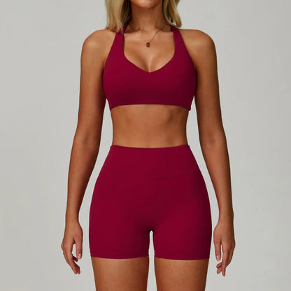 2PCS Yoga Clothing Set Women's High Waisted Leggings 3 Piece Fitness Suit Coat Jacket Exercise Wear Fitness Workout Underwear ﻿