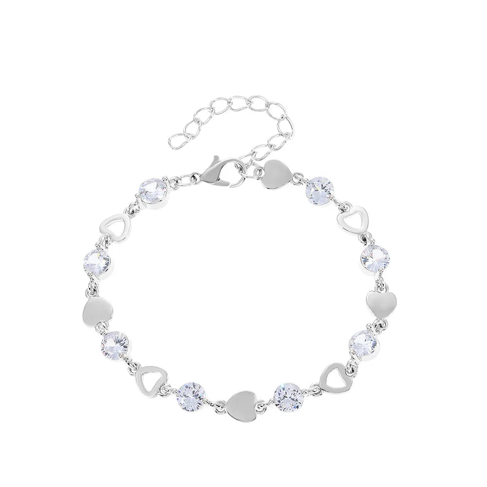 Exquisite Opal Tulip Zircon Bracelet for Women Fashionable Personalized Daily Accessory Party Jewelry Birthday Anniversary Gifts