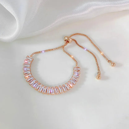 Exquisite Opal Tulip Zircon Bracelet for Women Fashionable Personalized Daily Accessory Party Jewelry Birthday Anniversary Gifts