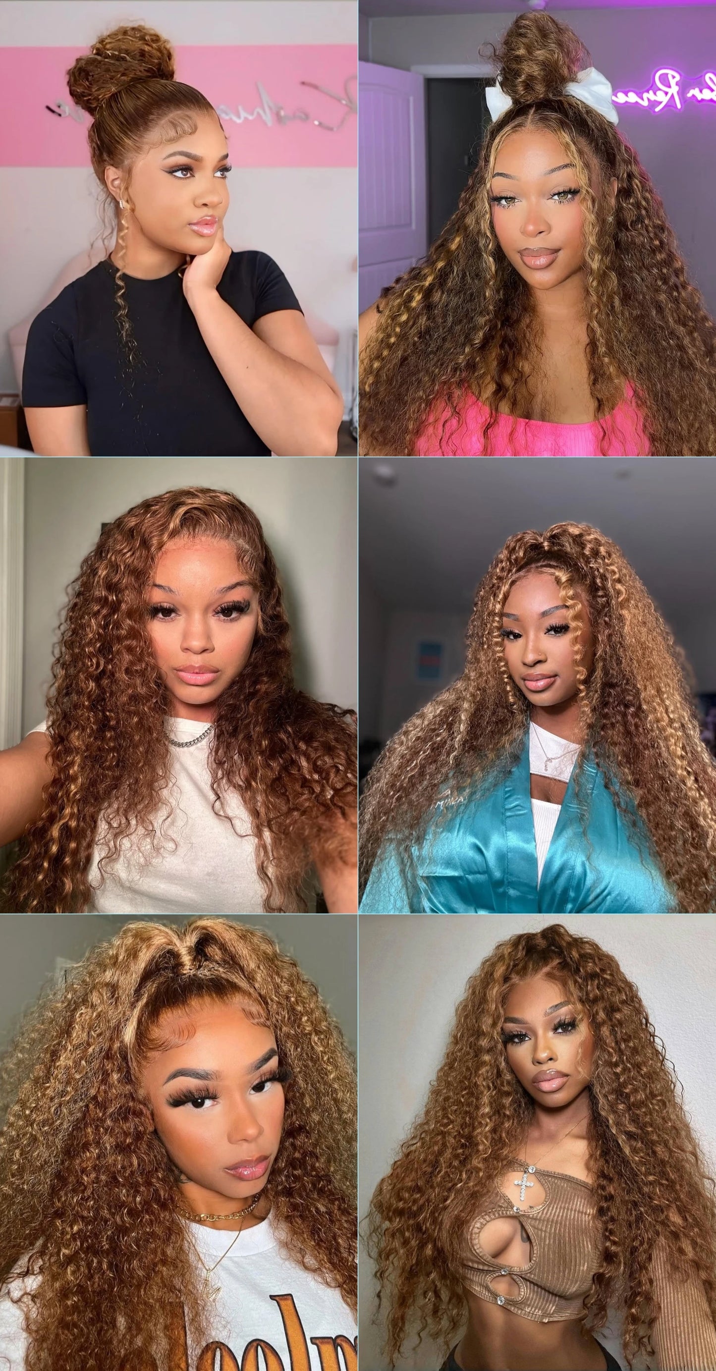 200 Density Invisible Strap Highlight 360 Full Hd Lace Front Wig Honey Blonde Deep Wave Frontal Wig Glueless Wig Human Hair
