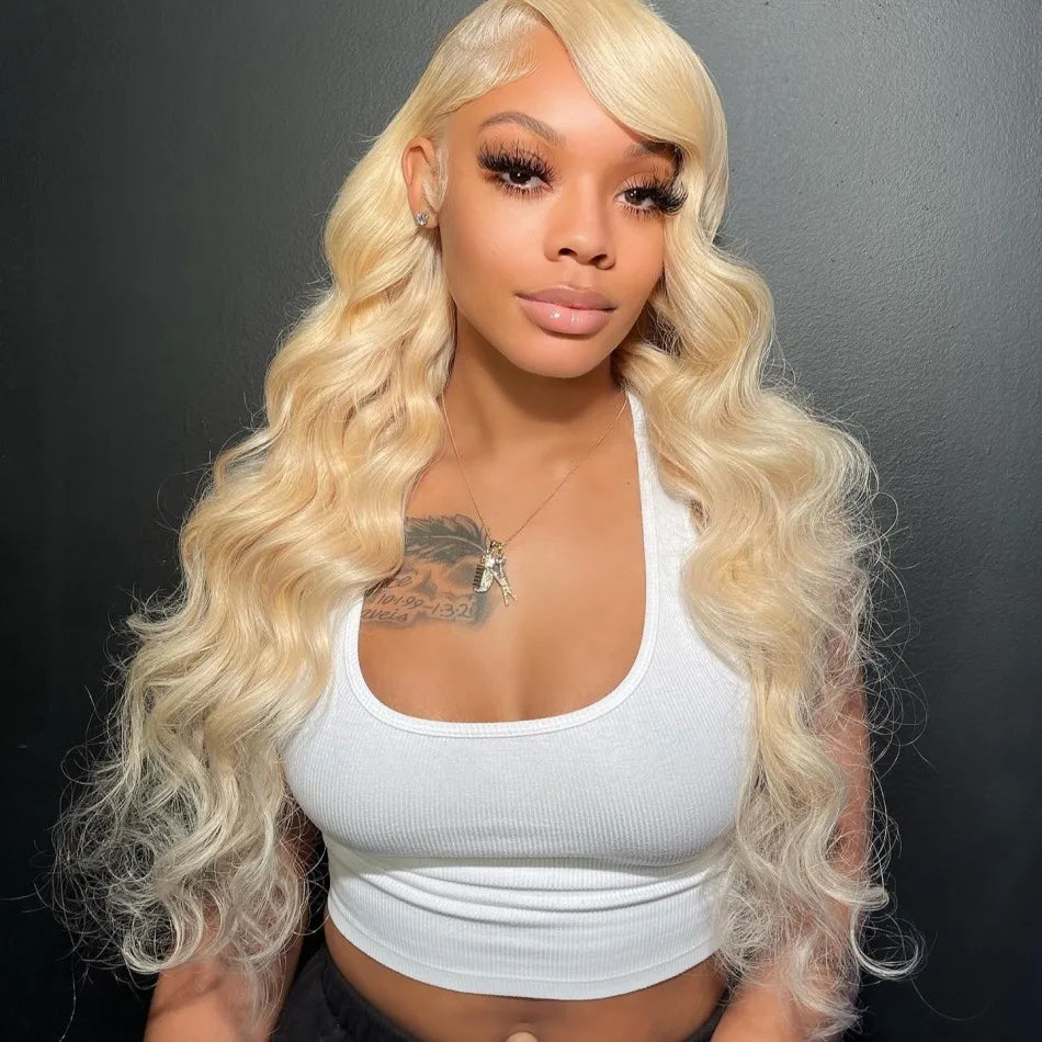 613 HD Lace Frontal Wig 13x6 Human Hair Wigs 30 Inch Body Wave Wig 250 Density Transparent Lace Brazilian Hair Summer Breathable