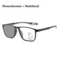 New Trendy TR90 Photochromic Multifocal Reading Glasses 3 in 1 Outdoor Bifocal Sunglasses Sports Anti Blue Near Far Eyeglasses