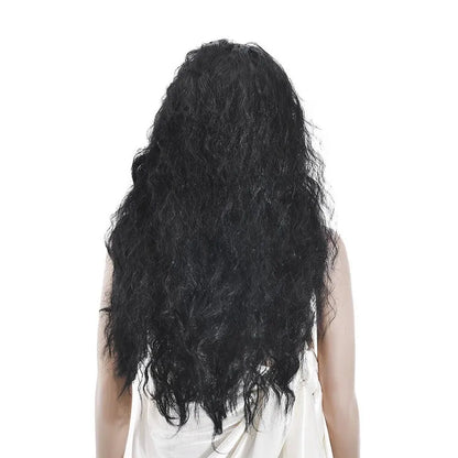 68cm synthetic American and European woman Curly wavy Midsection synthetic Wig Extension Wig Hairpin Forehead Hair