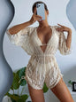 Sexy Print Bikini Set Three Piece Swimming Suits Bathing Suit Woman Beachwear High Waist Drawstring Swimsuit Women Swimwear