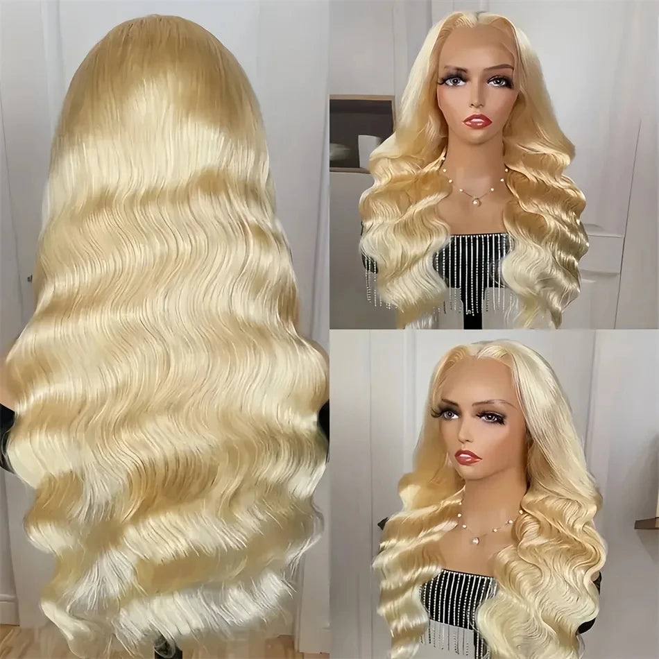 613 HD Lace Frontal Wig 13x6 Human Hair Wigs 30 Inch Body Wave Wig 250 Density Transparent Lace Brazilian Hair Summer Breathable