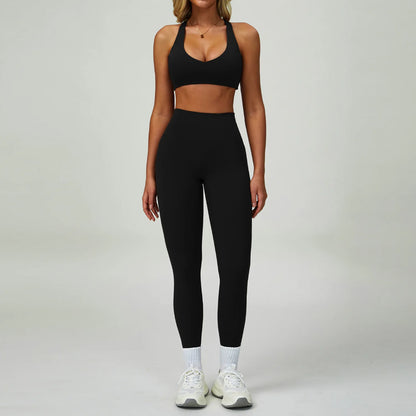 2PCS Yoga Clothing Set Women's High Waisted Leggings 3 Piece Fitness Suit Coat Jacket Exercise Wear Fitness Workout Underwear ﻿