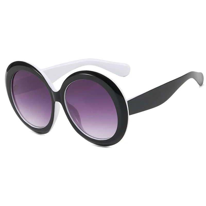 JNPCXI Oversized Round Sunglasses Women Men Luxury Brand Big Frame Sun Glasses Goggles Large Shades Unisex Riding Eyeglasses