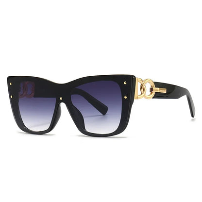 2025 New Fashion Big Frame Cat Eye Sunglasses For Ladies Street Shot Fashionable Sunglasses for Women Driving Shades UV400