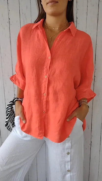 Summer Cotton Linen T Shirt Women Clothes Blusas Woman T-Shirts Loose Streetwear Tshirt Casual Ladies Tops Tee Camiseta Mujer