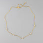 New Stainless Steel Zircon Necklaces for Women 18K Gold Plated Four Leaf Grass Collar Chain Necklace Luxury Jewelry Gift
