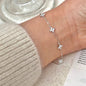 New Stainless Steel Zircon Necklaces for Women 18K Gold Plated Four Leaf Grass Collar Chain Necklace Luxury Jewelry Gift