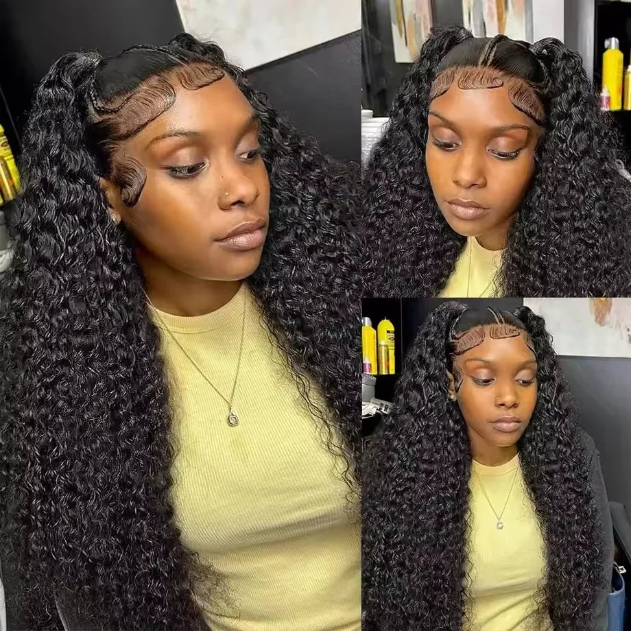 13x6 Hd Lace Frontal Wigs Loose Deep Wave Wigs Brazilian Women Curly Human Hair wig 30Inch Deep Water Wave 13x4 Lace Front Wig