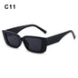 Retro Cat eyt Frame Sunglasses Women 2023 Luxury V Sun Glasses Men Fashion Rectangle Jelly Sunglasses with Metal Hinges UV400