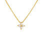 Fashion Tiny Flowers Dainty Necklace Gold Silver Color Stainless Steel Zircon Choker Necklace for Women Pendant Jewelry Gifts