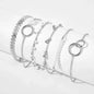 4Pcs/Set Fashion Snake Green Gemstone Bangle Rhinestone Full Metal Bracelet For Women Birthday Party Christmas Gift Jewerly