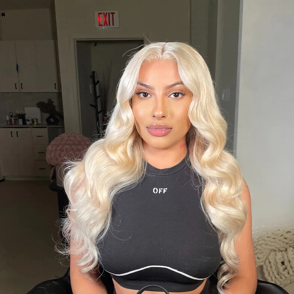 613 HD Lace Frontal Wig 13x6 Human Hair Wigs 30 Inch Body Wave Wig 250 Density Transparent Lace Brazilian Hair Summer Breathable
