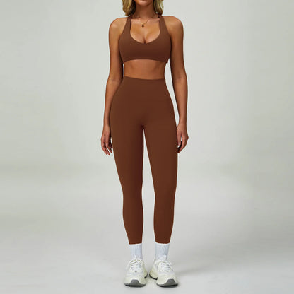 2PCS Yoga Clothing Set Women's High Waisted Leggings 3 Piece Fitness Suit Coat Jacket Exercise Wear Fitness Workout Underwear ﻿