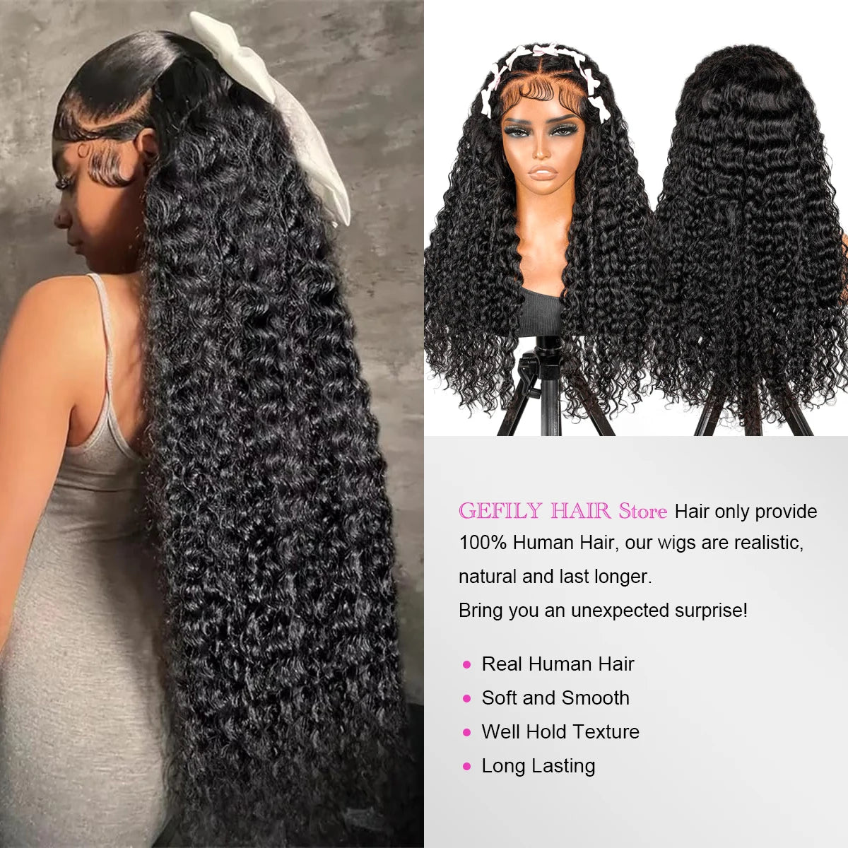 13x6 Hd Lace Frontal Wigs Loose Deep Wave Wigs Brazilian Women Curly Human Hair wig 30Inch Deep Water Wave 13x4 Lace Front Wig